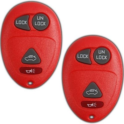 Keyless Entry Remote Control Car Key Fob Replacement for L2C0007T -Red 2-Pack