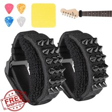 2pc Guitar String Mute Damper Fretboard Black Adjustable