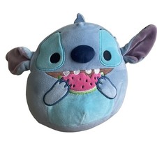 Disney Squishmallows Stitch with Watermelon 8  Plush Kellytoy 2024 Blue