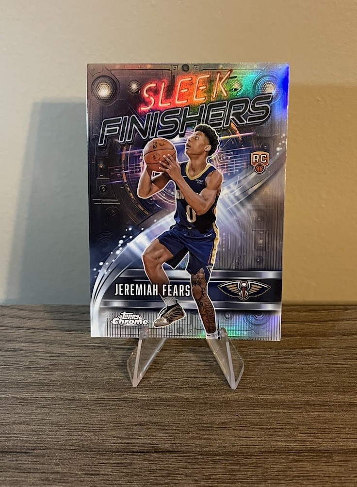 2025-26 Topps Chrome Basketball - Jeremiah Fears Sleek Finishers (RC) Refractor