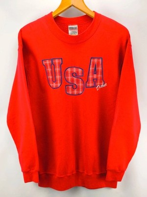 Vintage 90s USA Sweatshirt | Oneita Power-Sweats | Rot |M L
