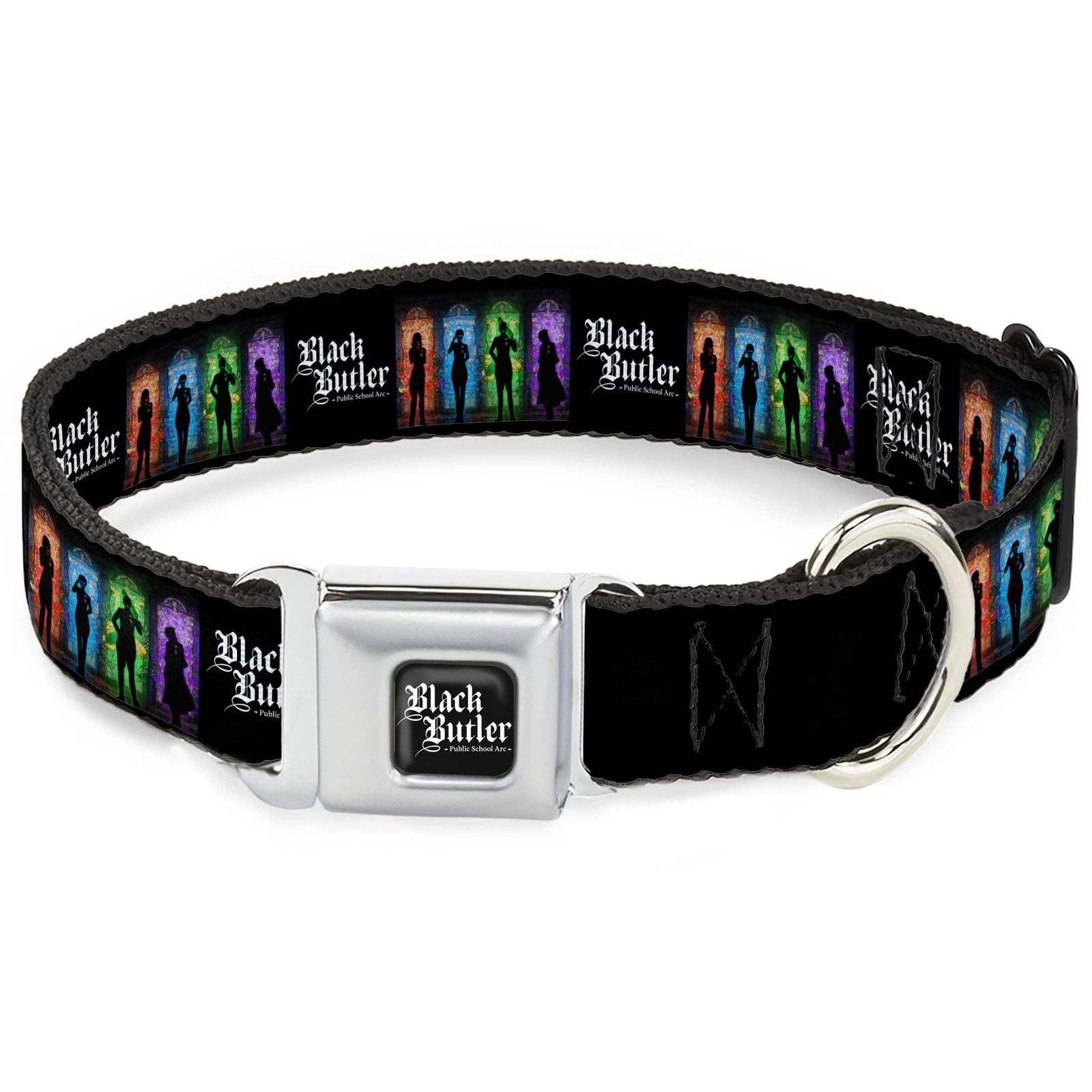Crunchyroll Pet Collar, Dog Collar Metal Seatbelt Buckle, Black Butl (US IMPORT)
