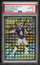 2020 Panini Mosaic Center Stage Dak Prescott #CS9 PSA 10 GEM MT 0p89