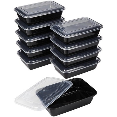GoodCook Meal Prep Containers, Single Compartment 1 Count (Pack of 1), Black