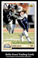 1992 Upper Deck Nate Lewis #440 San Diego Chargers NFL Football