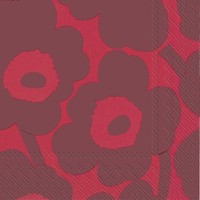 Ihr Lunch Servietten Marimekko Unikko Red Red 33 X 33 Cm