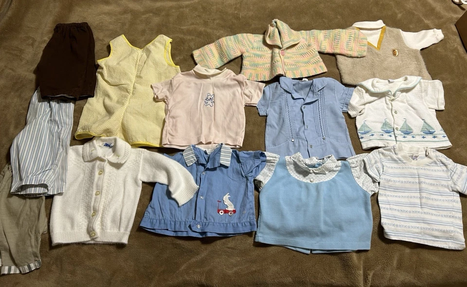 Lote ENORME de roupas de bebê vintage dos anos 50/60/70 ~ mais de 50 peças extras. Veja todas as fotos - Imagem 4 de 4