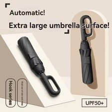 1pc 20-Rib Automatic Folding Umbrella Men Women Strong Windproof Sun Rain - NEW