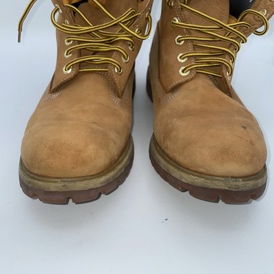 Timberland 6 Inch Premium Waterproof Boots Men's 11 Wheat Nubuck