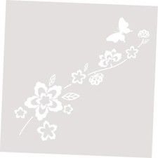Butterfly Flower Car Sticker Decal, Reflective Plant Vine Vinyl Car Right-WH