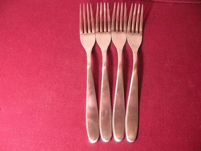 Set Of 4 Salad Forks JA Henckels GEM SATIN Stainless Steel Flatware 7 1/8''