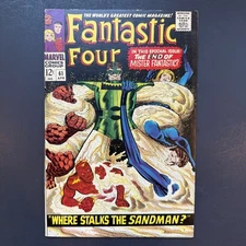 Fantastic Four 61 Sandman cover Silver Age Marvel 1967 Stan Lee comic Jack Kirby