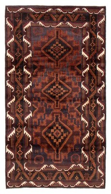 Vintage Traditional Hand-Knotted Area Rug 3'6'' x 6'4'' Oriental Wool Carpet