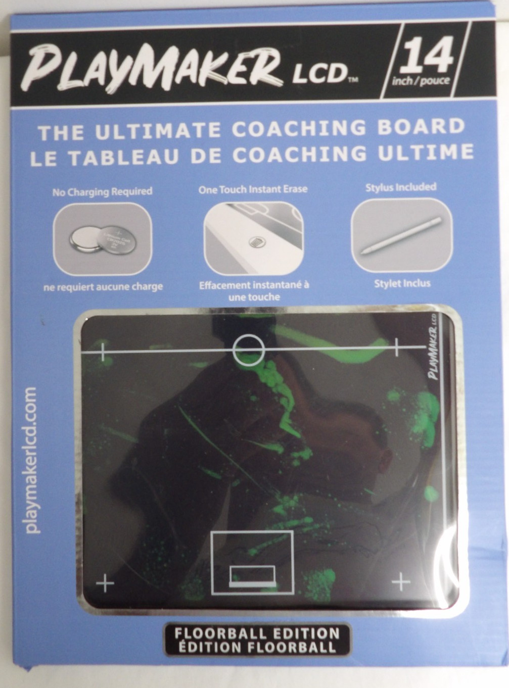 Playmaker Lcd 14&Quot; Coaching Board Floorball Edition Battery Operated Nib