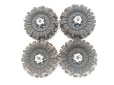 4x Proline Black Mamba 1.86x6.00-2.6 Mud Truck Tires On Raid Wheels 17mm Hex