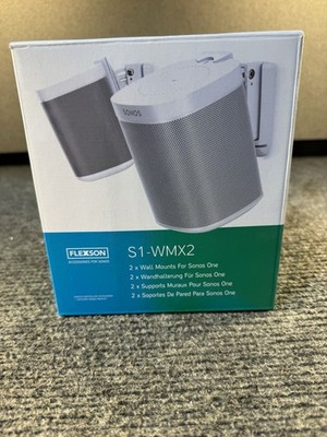 Flexson S1-WMX2   2 x Wall Mount for Sonos WHITE (OPEN BOX)