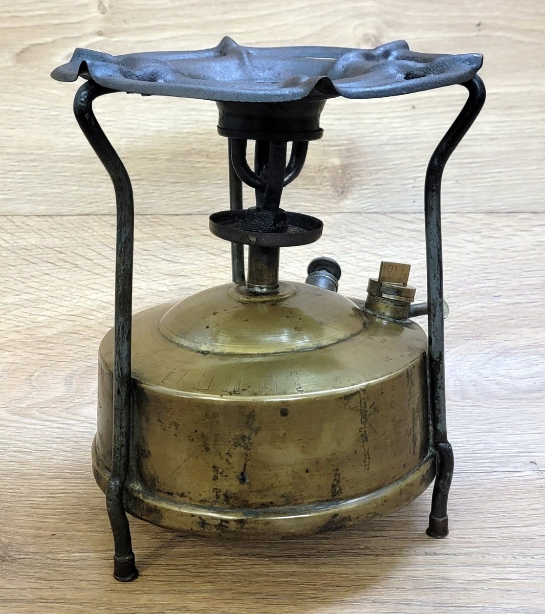 Collectible Original Antique Prabhat Vintage Kerosene Oil Brass