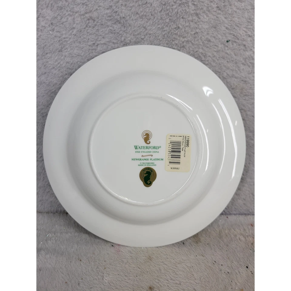 Cuencos de sopa Waterford Fine English China Newgrange platino hechos en Inglaterra Foto 3 de 4