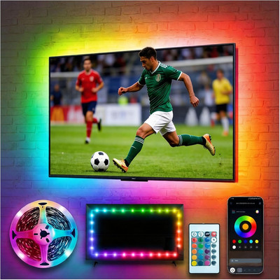 LED Lights for TV 16.4Ft LED Light for 45-75 Inch Tvs RGB Lights Backlight behin