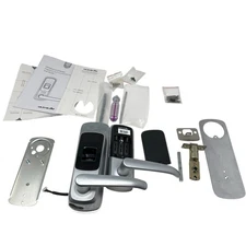 ULTRALOQ UL3 Smart Lever Lock Fingerprint Keyless Entry SATIN NICKEL- For Parts!