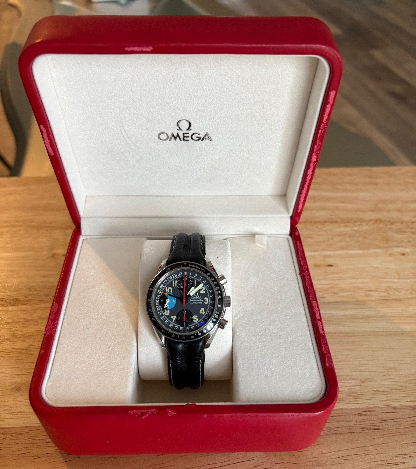 OMEGA Speedmaster Michael Schumacher Chronograph #55583403 Stunning Condition!