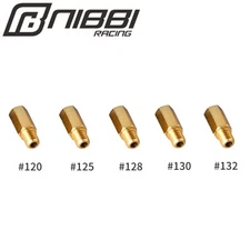 NIBBI 5Pcs 120-132 Main Jet For PWK Keihin Mikuni VM TM FCR PD PJ Carb 90-600cc