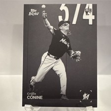 2025 Topps Black & White Griffin Conine Rookie Miami Marlins #111 🔥💎