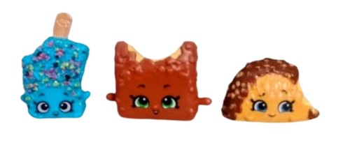 Shopkins Season 13 Birthday Cakey Klondike Choco Taco RARE 3 Lot