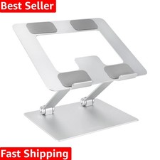 Sturdy and Portable Ergonomic Laptop Stand for Desk, Adjustable Riser, Fits a...