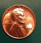 1954-P Lincoln Wheat Back GEM BRILLIANT RED UNCIRCULATED see Pics Nice Coin