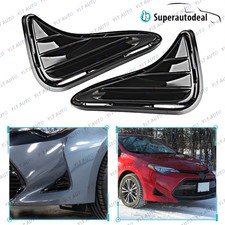 Pair For 2017-2019 Toyota Corolla Fog Light Lamp Cover Bezel Gloss Black Lh Rh Pair For 2017-2019 Toyota Corolla Fog Light Lamp Cover Bezel Gloss Black Lh Rh