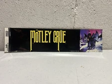 New Old Stock Vintage 1985 Motley Crue Bumper Sticker 12”