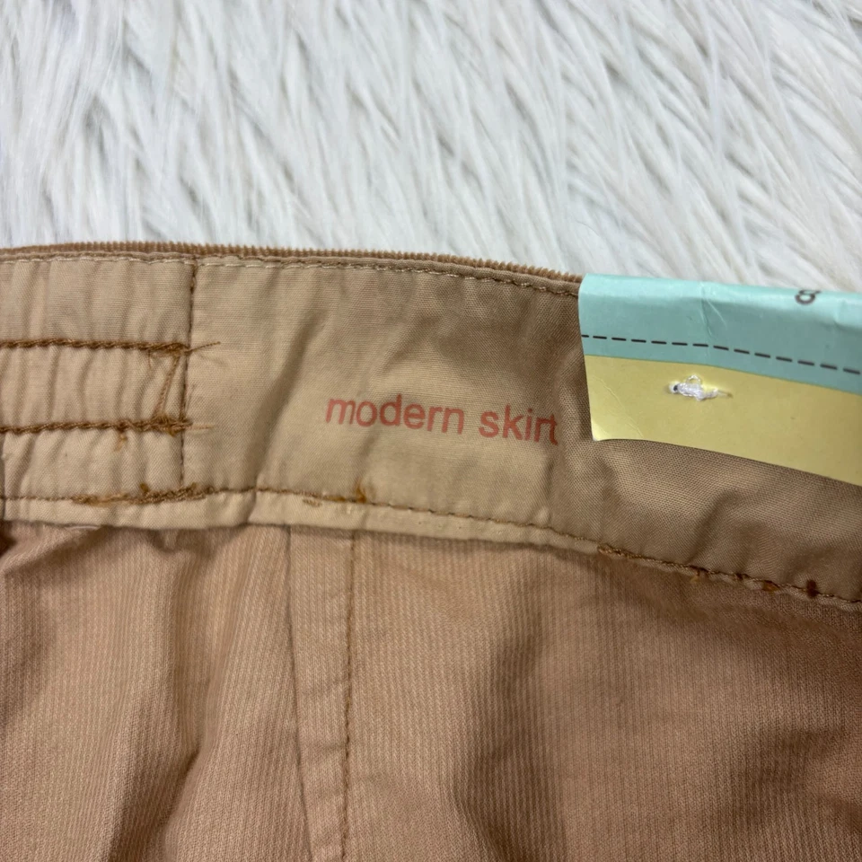 Новый с Ярлыками Sonoma женщин 8 коричневый кнопка спереди вельвет мини юбка осень опрятный - Изображение 4 из 4