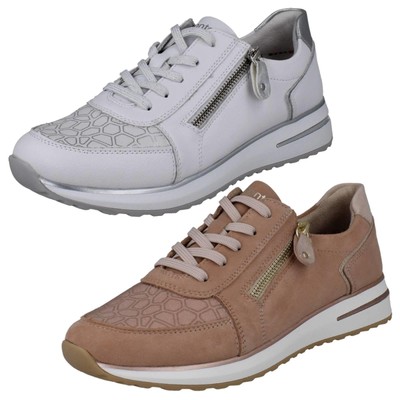 Women's Soft Leather Lift Casual Athletic Shoes - D1G10