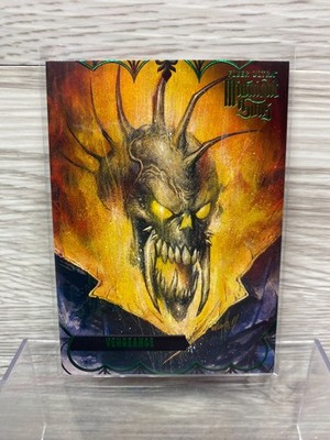 2022 UD Marvel Fleer Ultra Midnight Sons Green #91 VENGEANCE