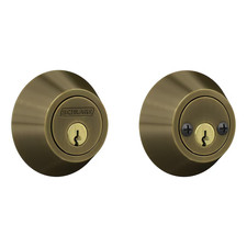 Schlage Antique Brass Double Cylinder Deadbolt UD62 V 609