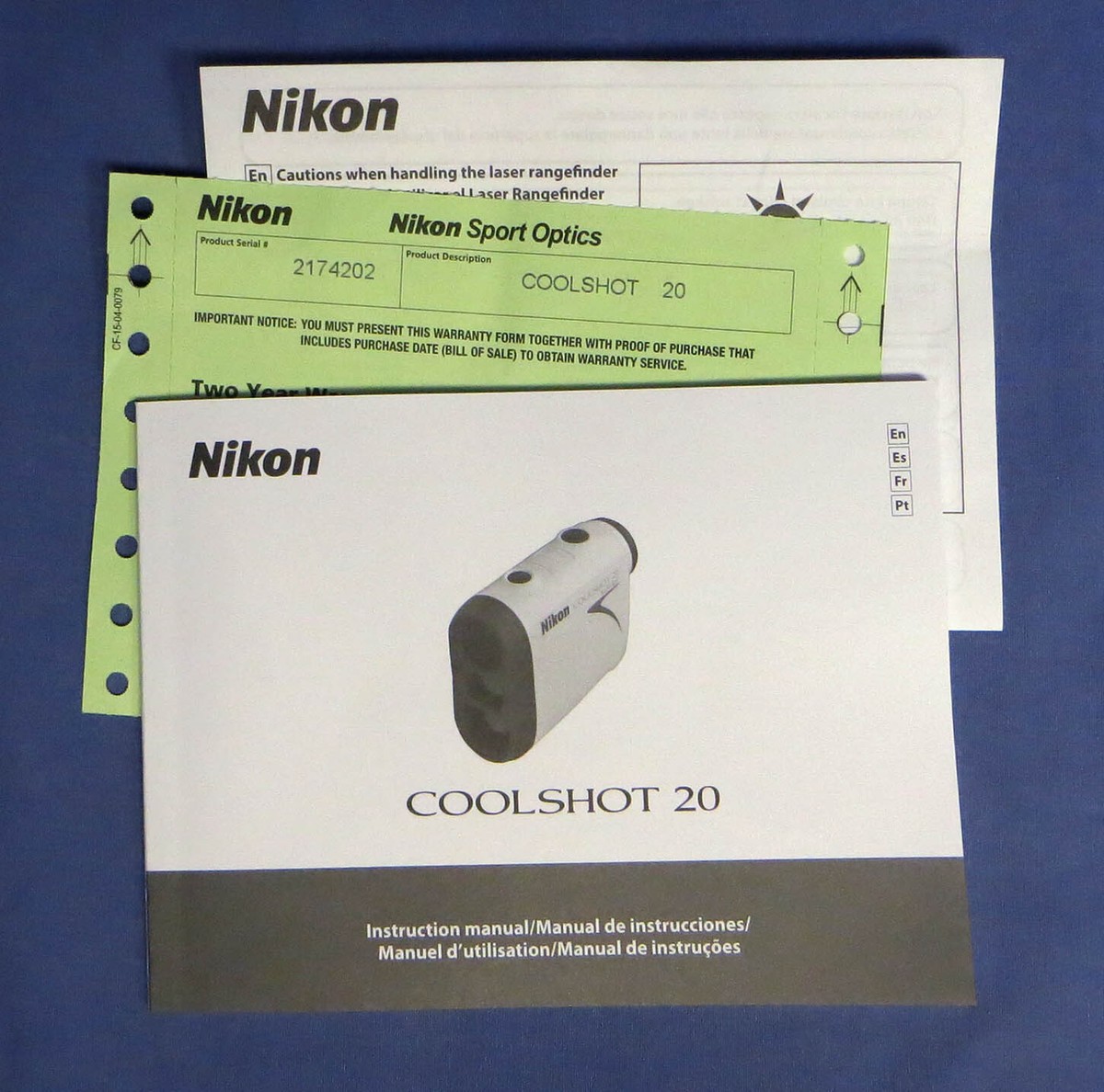 Nikon Coolshot 20 Golf/Hunting Laser White Rangefinder 6x20