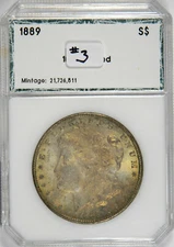 1889 MORGAN $1 ~ 100% DEEP PASTEL TONE ~ GEM BU UNCIRCULATED! INV#3