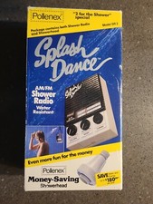Vintage, Pollenex Splash Dance AM/FM Shower Radio- Model SR 2  Showerhead 1985