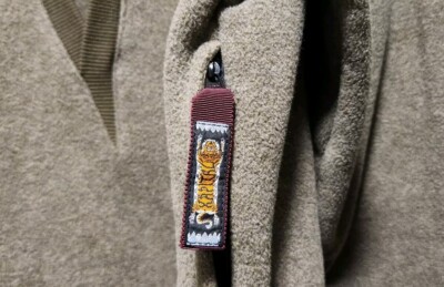 Kapital Japan Deep V-Neck Sweater Olive Green Men's 2 Kimono