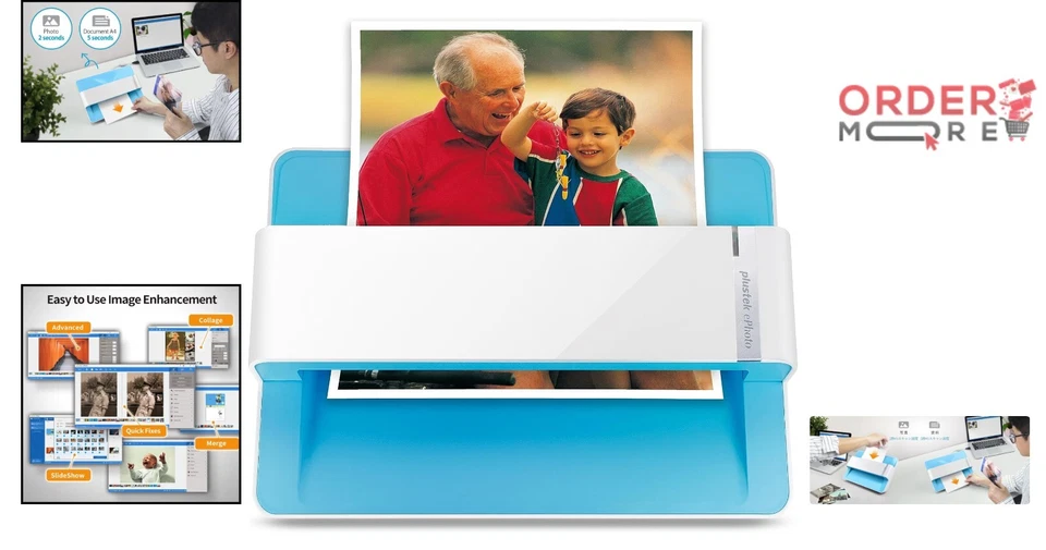 Photo Scanner CCD 4x6 Inches 600 DPI Fast Scan for Memories PC Mac Use - Image 2 of 4
