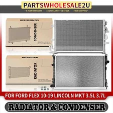 Radiator & AC Condenser Cooling Kit for Ford Flex 2010-2019 Lincoln MKT 13-19