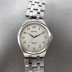 Seiko Watch Men 35mm White Dial Silver Tone Round 7N01-0EH0 READ!!! New Battery