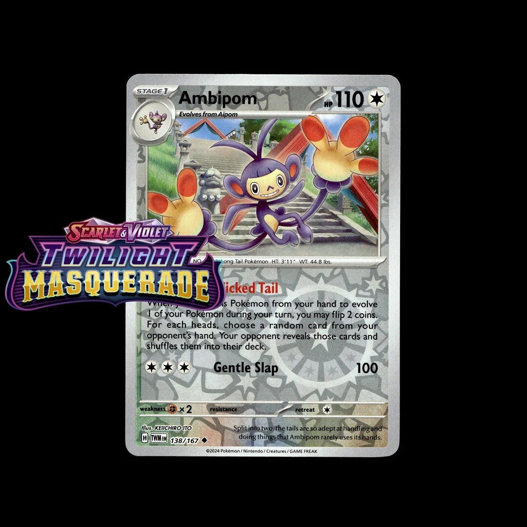 ambipom pokemon card Pokemon Card】AMBIPOM【AR】(092/080) (M2) Japanese Single Card – Fandom Tokyo main image 0