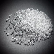 Preciosa Seed Beads 8/0 3mm Clear Crystal Transpar Czech Rocaille 30g 1oz P971