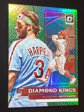 2022 Donruss Optic BRYCE HARPER Diamond Kings Green Dragon Prizm /99 #17  Philly