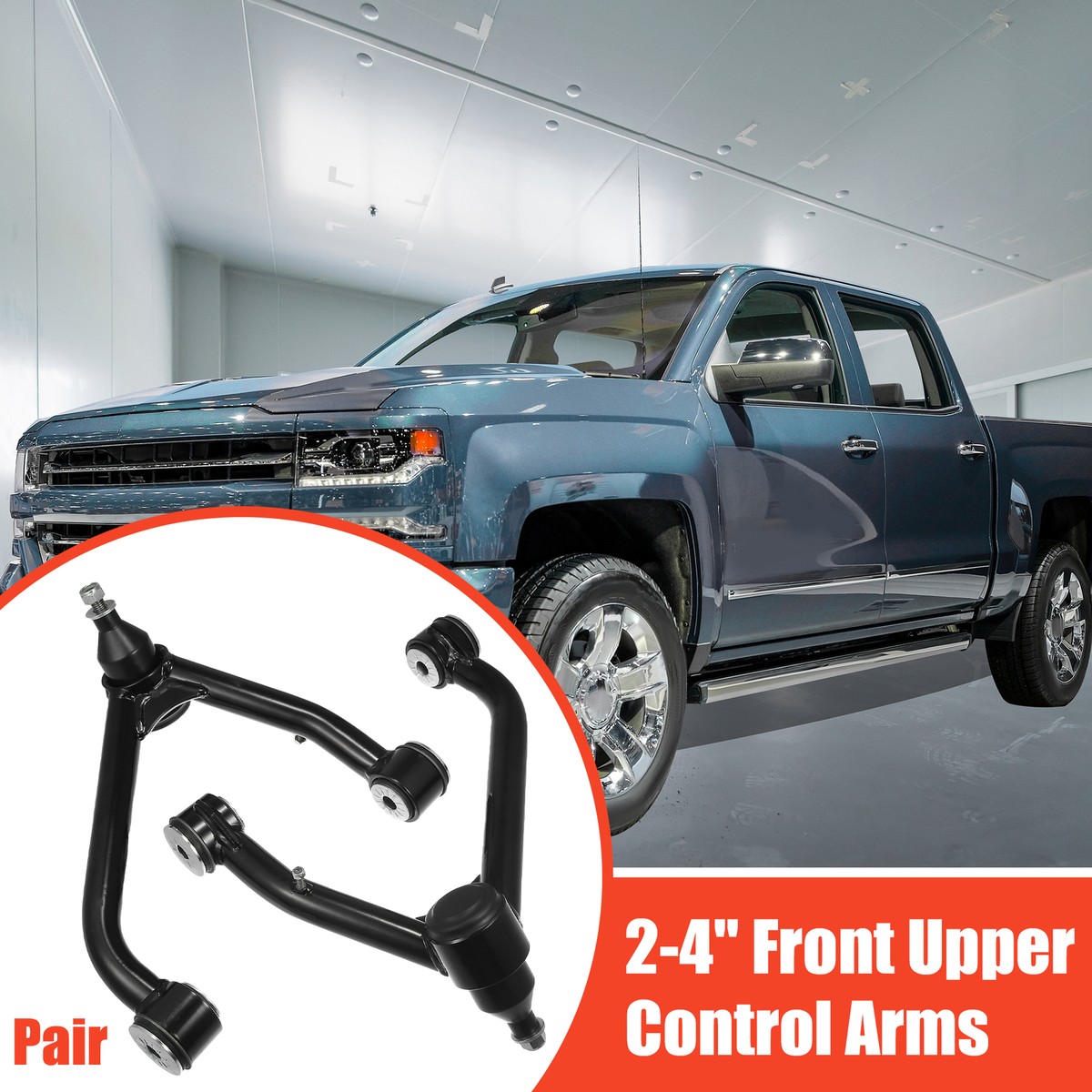 2-4" Lift Front Upper Control Arms Fit GMC Sierra Chevy Silverado 1500 2WD 4WD E - Foto 12