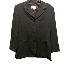Vintage Oscar De La Renta Womens Blazer Jacket 100 Wool Size 8