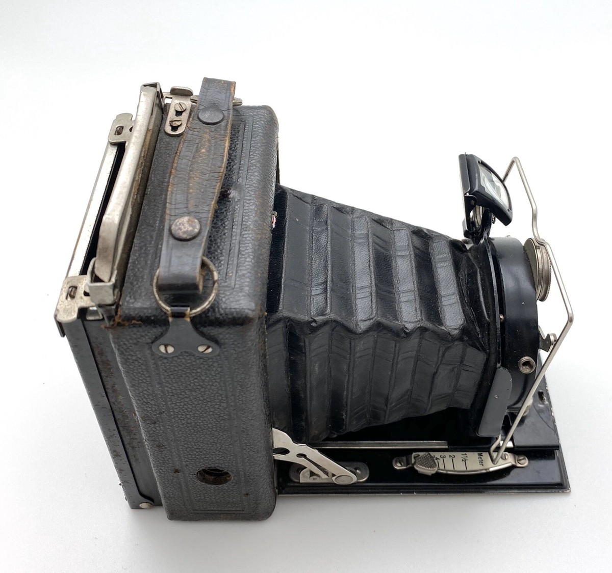 Appareil Photo Pliant FOTH 6,5x9 - Soufflet Imitation Crocodile Marron (Collection)