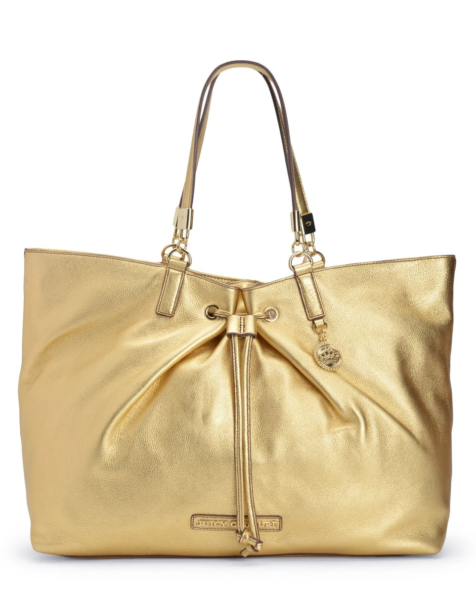 Gold leather handbags clearance